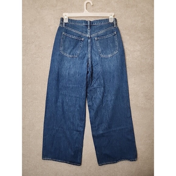 Old Navy Women's Classic Blue Wide Leg Jeans - Picture 6 of 11